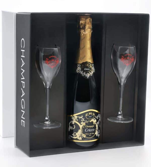 COFFRET FLUTES AVEC BOUTEILLE